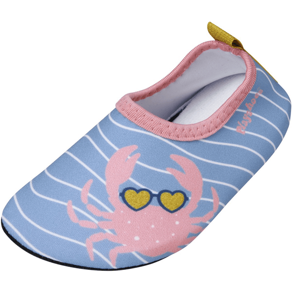 Playshoes Badeschuh Krebs blau-pink