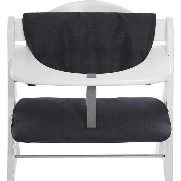 hauck kinderstoelkussen deluxe melange charcoal