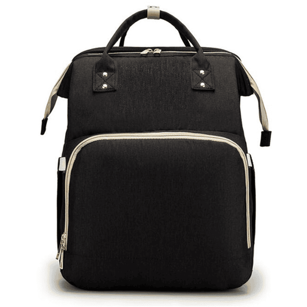 Stella Bag Sac à langer dos transformable lit Basic noir