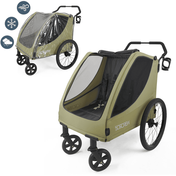 509 Crew Zwillingskinderwagen Trekker II Khaki