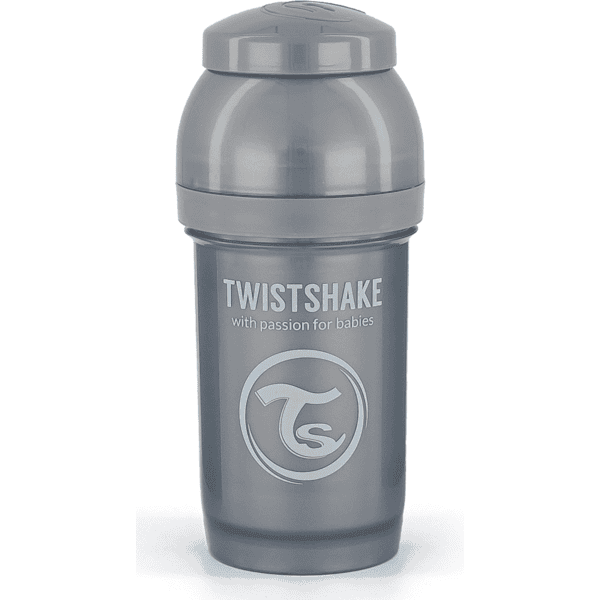 Twist shake  Vauvapullo anti-koliikkipullo alkaen 0 kk 180 ml, Pearl Harmaa