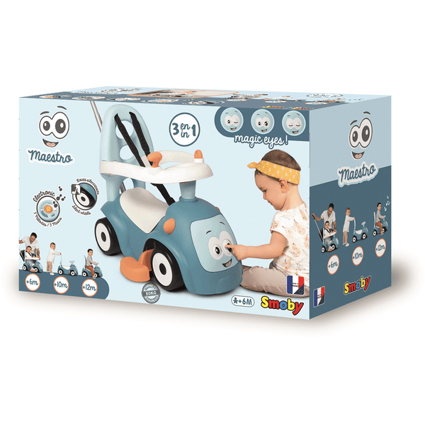 Porteur pour bébé et enfant Auto Bleu