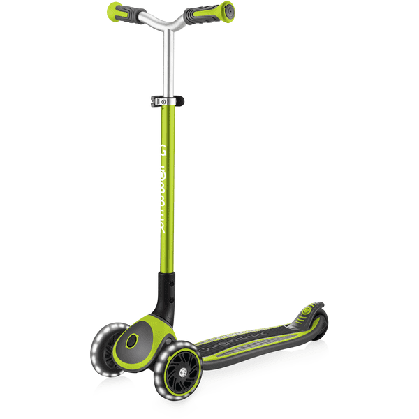 GLOBBER Patinete MASTERLIGHTS verde lima ruedas con luz