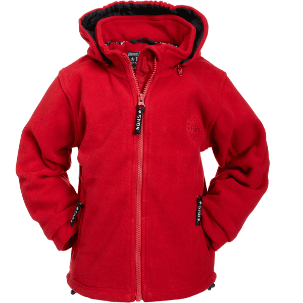 BMS Kapuzenjacke Clima-Fleece rot