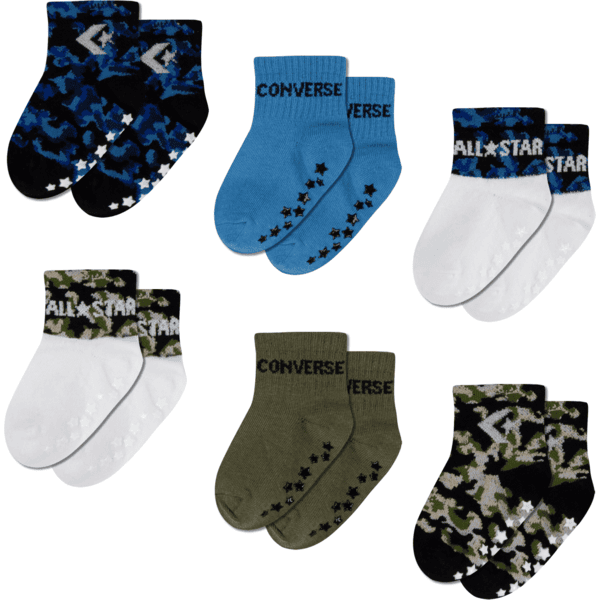 Converse Lot de 6 chaussettes Camouflage roseoubleu.fr