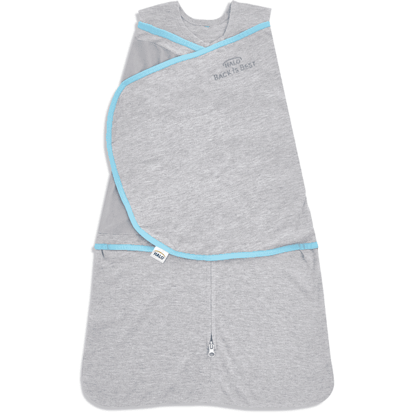 HALO® SleepSack® Ideal Temp Wrap Sovepose 1,5 TOG Heather Grå/Aqua