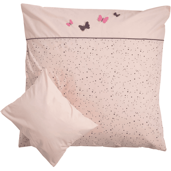 Be 's Collection Bed Linen 3D Butterfly Pink 80x80 cm