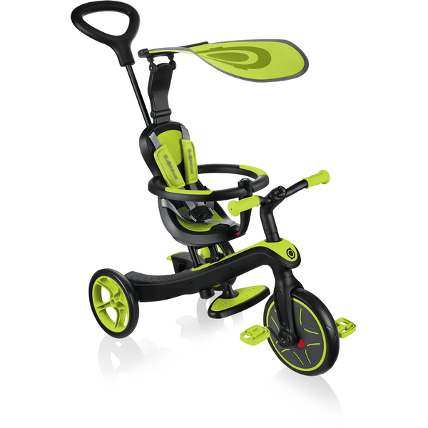 Globber Tricycle draisienne évolutif Explorer Trike 4en1, lime