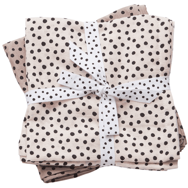 Done by Deer ™ Spit Towel 2-pack Happy dots Poeder