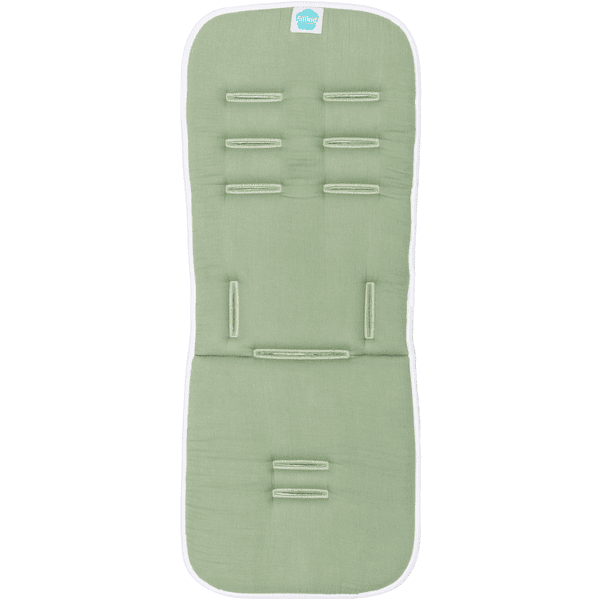 fillikid Matelas d'assise de poussette réversible mousseline sauge