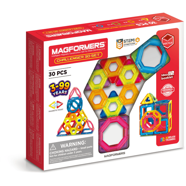 MAGFORMERS® Jeu magnétique Challenger 30 pièces