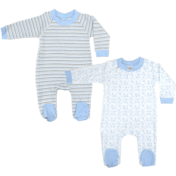 Hütte Combinaison pyjama bébé bleu lot de 2