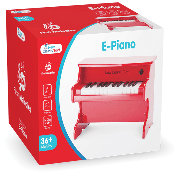 Enfants Piano Toy Pour les tout-petits Multi-fonction Clavier Touches  Lisses Pour Enfants Piano Musique Enseigner Jouets Couleur Rouge