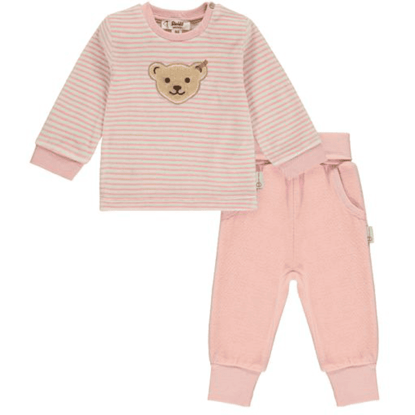 Steiff Baby Set 2-tlg. silver pink