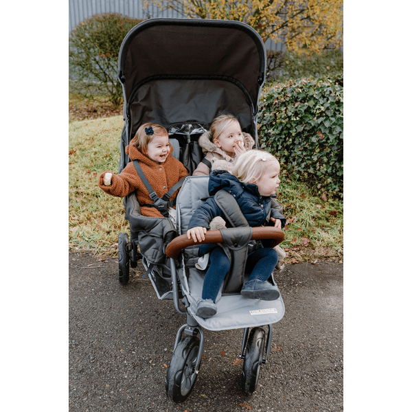 CHILDHOME Poussette triple 3 places Triblet anthracite