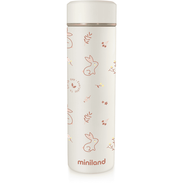 miniland natur Isolierflasche beige/orange 450 ml 