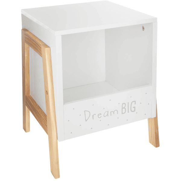 atmosphera Casier de rangement enfant Dream Big blanc bois