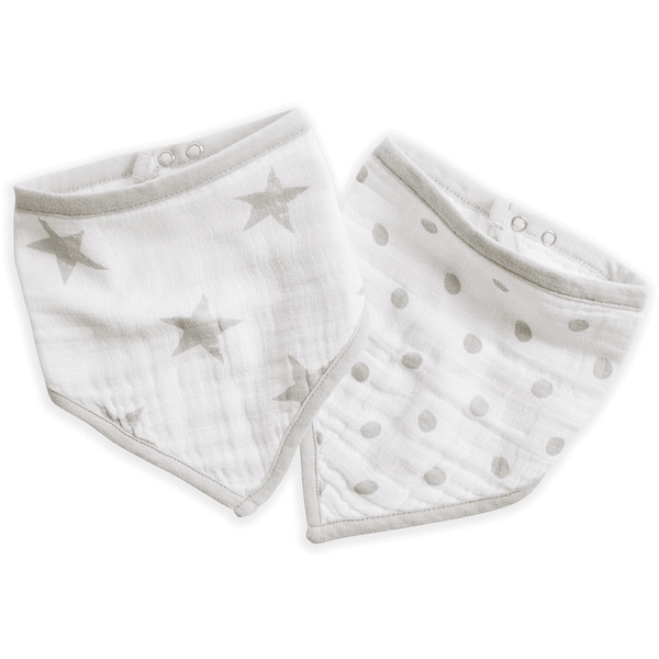 aden® Bandana Lätzchen dusty grau 2er Pack