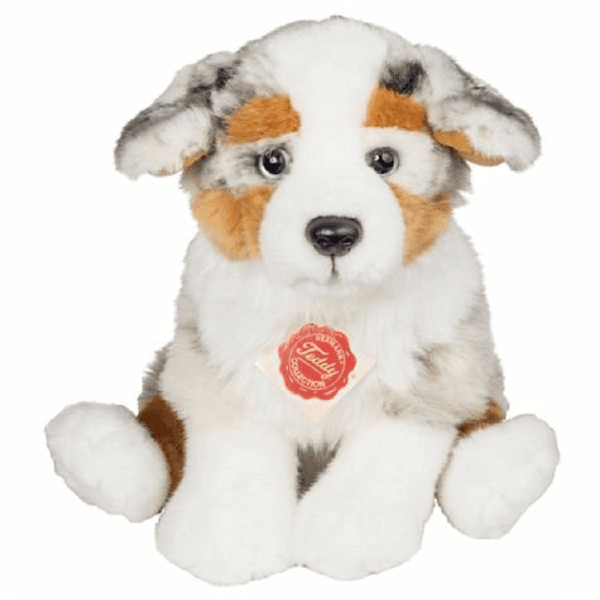 Teddy HERMANN® štěně australského ovčáka, sedící, 22 cm