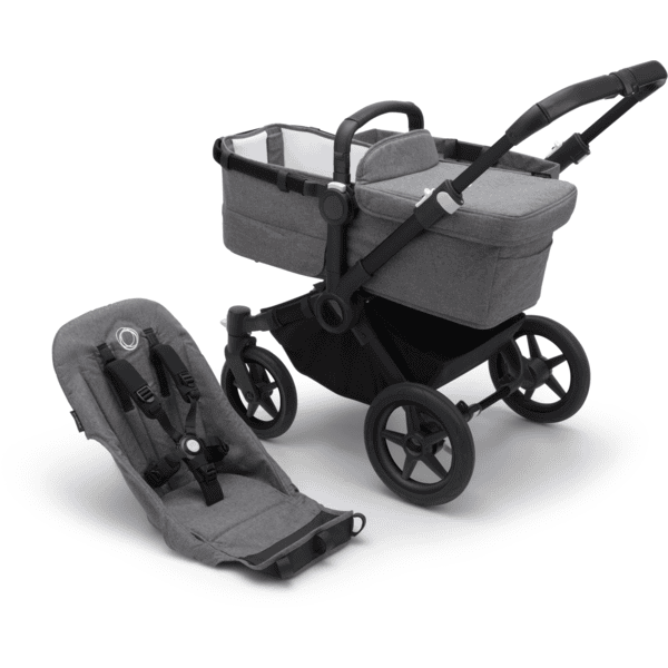 bugaboo Carro de bebé combi Donkey 5 Base Black /Grey Melange