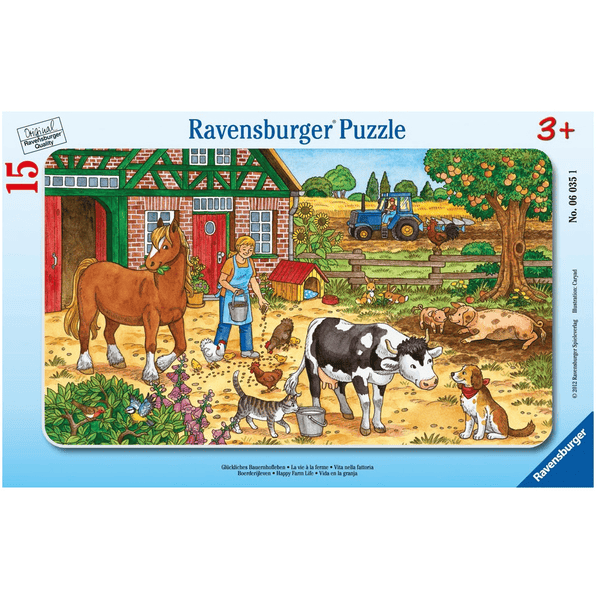 RAVENSBURGER Puzzel Het leven op de boerderij 15 stukjes 06035