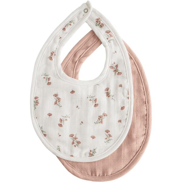 mushie Blush Slabbetje van mousseline /Roze Floral 