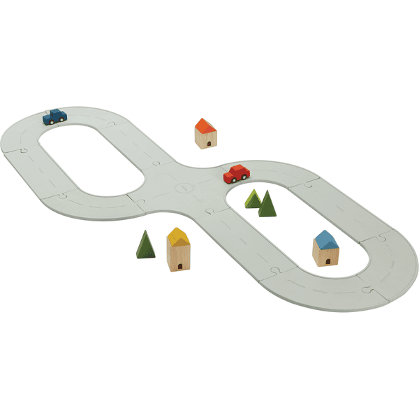 PlanToys Straßen und Schienen Set groß