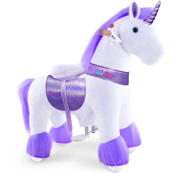 PonyCycle® Licorne violette avec son et frein, petit