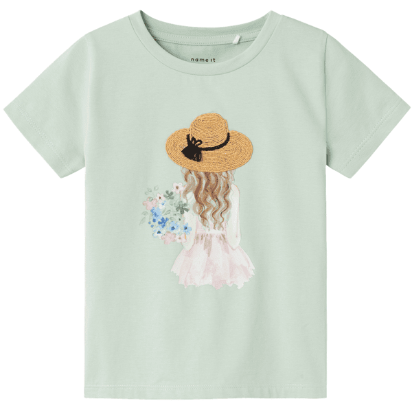 name it Camiseta Nmfhattie Silt Green 