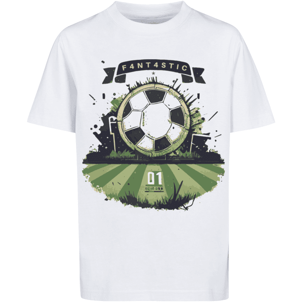 T-Shirt Feld F4NT4STIC Fußball weiß