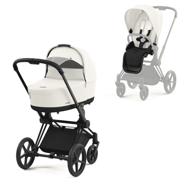 cybex PLATINUM Kombikinderwagen New Priam Priam Matt Black Off White