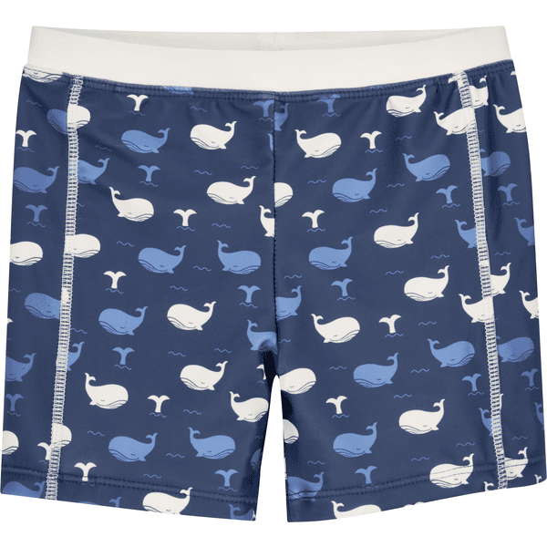 Playshoes  UV-beskyttende bad shorts Whale marine 