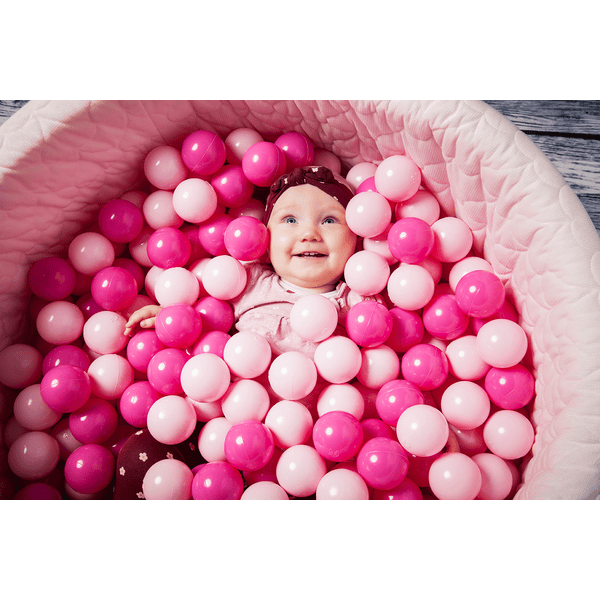 knorr® toys Piscina di palline soft - Cosy heart rose incl. 300