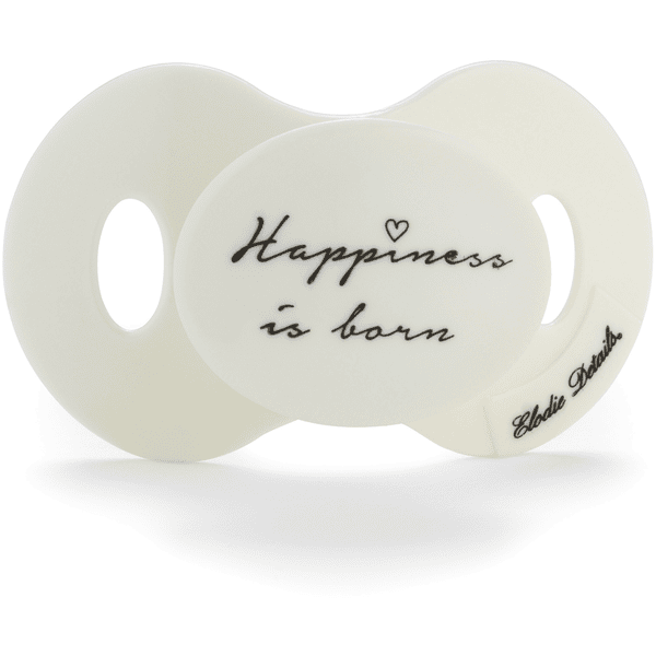Ciuccio Elodie per neonati, Happiness Is Born, in silicone, da 0-6 mesi