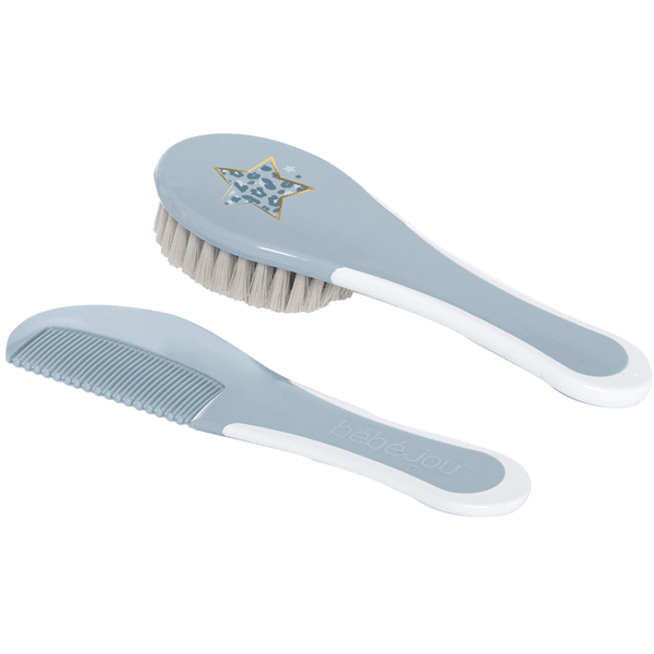 bébé-jou ® Hřeben a kartáč Leopard Blue