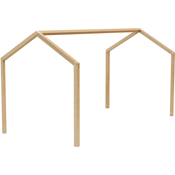AT4 Drewniany dach do łóżeczka dziecięcego CONFORT lakierowany buk 70 x 140 cm