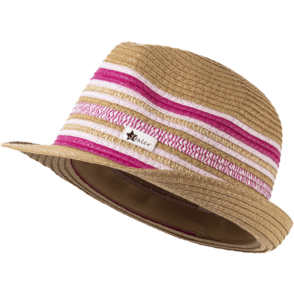 Sterntaler Sombrero de paja a rayas beige 