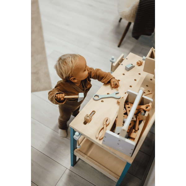 Etabli en bois bleu - Little Dutch - Les jouets en bois