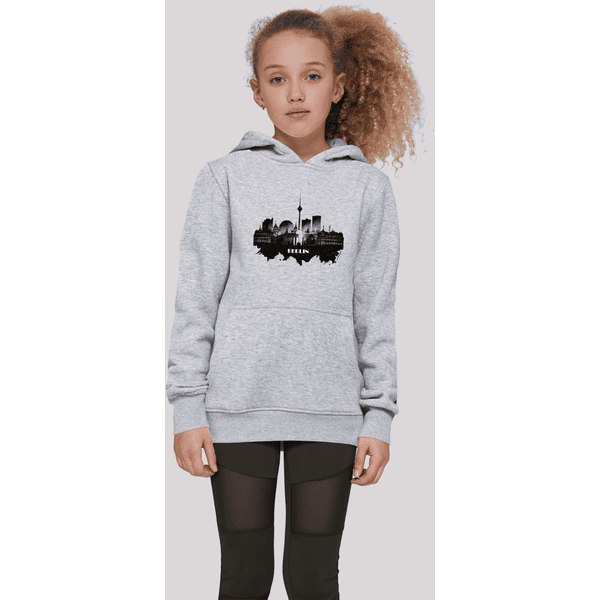 F4NT4STIC Hoodie Cities Collection - grey skyline Berlin heather