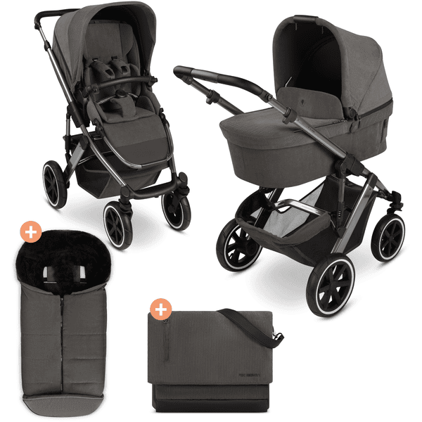 ABC DESIGN Urban Salsa 5 Air kinderwagen incl. luiertas en wintervoetenzak almond 