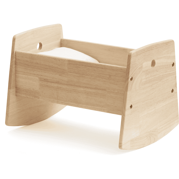 Kids Concept® Puppenwiege inkl. Bettwäsche, natur