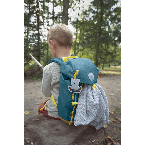 LÄSSIG Sac à dos enfant Mini Rolltop Backpack, Nature light blue