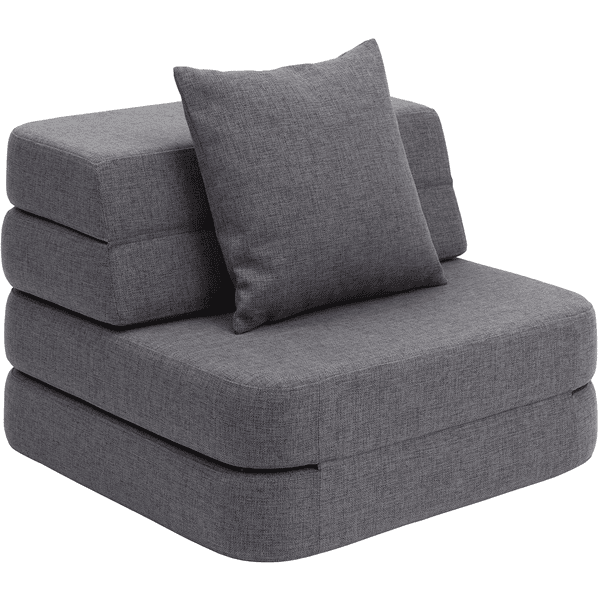 KlipKlap 3 Fold Sofa Single soft blau/grau