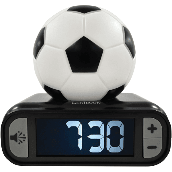LEXIBOOK Fussball Wecker mit 3D Nachtlicht-Figur 
