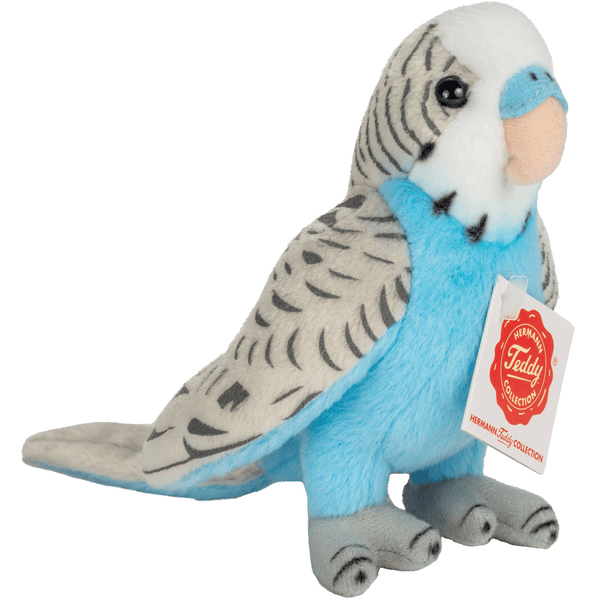 Teddy HERMANN® Wellensittich blau, 13 cm