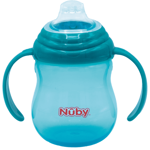 Nûby Trinkhalmtasse No-Spill 270ml ab 6 Monaten in aqua