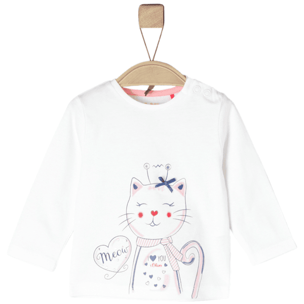 s.Oliver Girls Maglia a manica lunga ecru YN7160