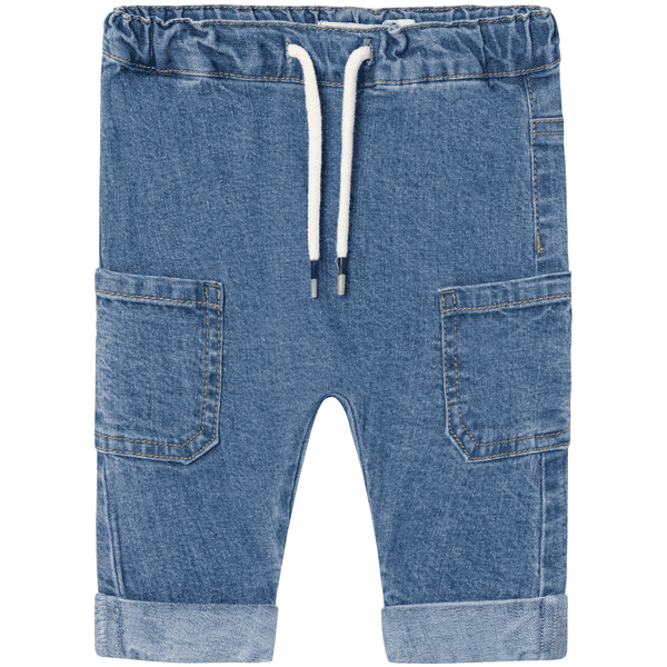 name it Dżinsy w kształcie litery U Nbmben Ciemnoniebieski Denim