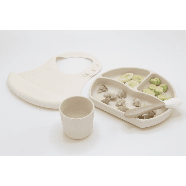 babyJem Set pappa in silicone - bianco 