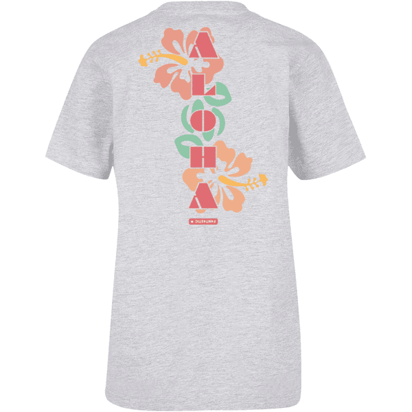 heather Aloha T-Shirt F4NT4STIC grey